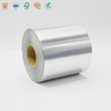 Materiale per etichette autoadesive in argento spazzolato rivestito con glassine da 60 g