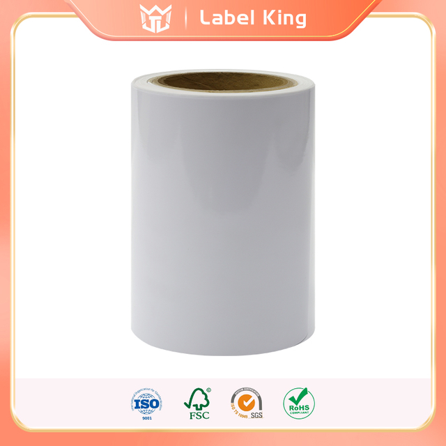 PVC bianco lucido da 80 μm/glassine da 60 g