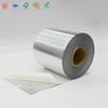 Materiale per etichette autoadesive in argento spazzolato rivestito con glassine da 60 g