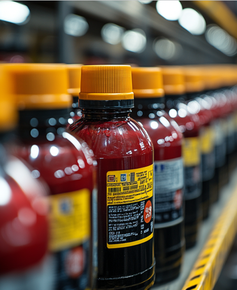 健康製品の包装ラベル