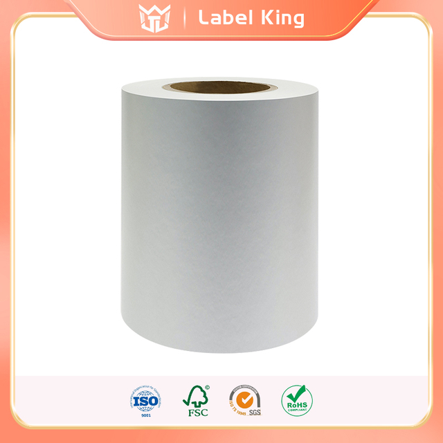 80g Matte Silver Paper / 60g Glassine est IMPERVIUS, oleum repugnans et Scratch repugnans Labels