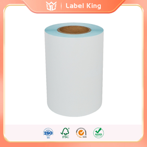 H&ouml;gkvalitativt termiskt papperetikettklisterm&auml;rke R&aring;material med 60g bl&aring; glasin 