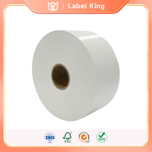 วัตถุดิบสติกเกอร์ฉลากกระดาษความร้อนคุณภาพสูงพร้อมกลาสซีนสีขาว 60 กรัม