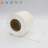 H&ouml;gkvalitativ 255 g glansigt vit BOPP-etikettklisterm&auml;rke med 100 g vitt kraftpapper