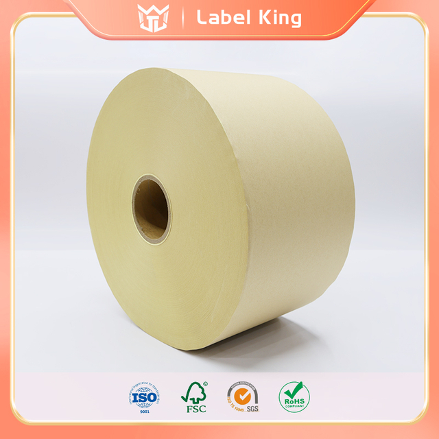 Klebeaufkleber, gro&szlig;e Rolle aus Kraftpapier – Vintage High-End-Etikettenaufkleber